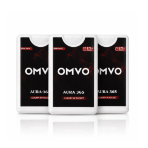 OMVO Aura 365 Pocket Perfume for Men – Long Lasting Masculine Fragrance | 275+ Sprays | Luxury in Pocket | Travel Friendly Perfume